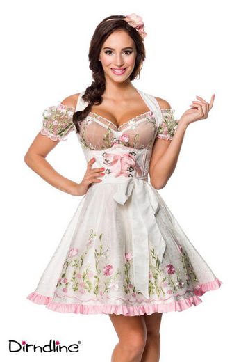 DIRNDLINE Dirndl Dirndl Kleid Tracht Wiesn Wasn Oktoberfest Trachtenkleid Outfit 3-tlg mehr Nur noch ein Tag übrig