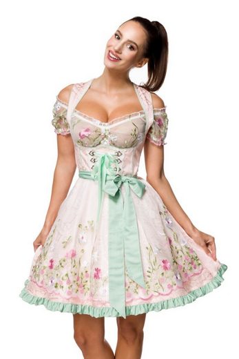 DIRNDLINE Dirndl Dirndl Kleid Tracht Wiesn Wasn Oktoberfest Trachtenkleid Outfit 3-tlg mehr Super Rabatt