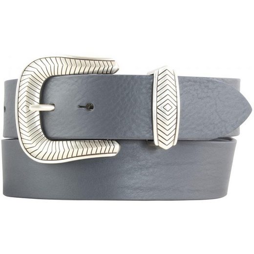 BELTINGER Ledergürtel Designer-Gürtel aus Vollrindleder mit Metall-Schlaufe 4 cm - Jeans-Gür 1-St mehr Exklusivangebot