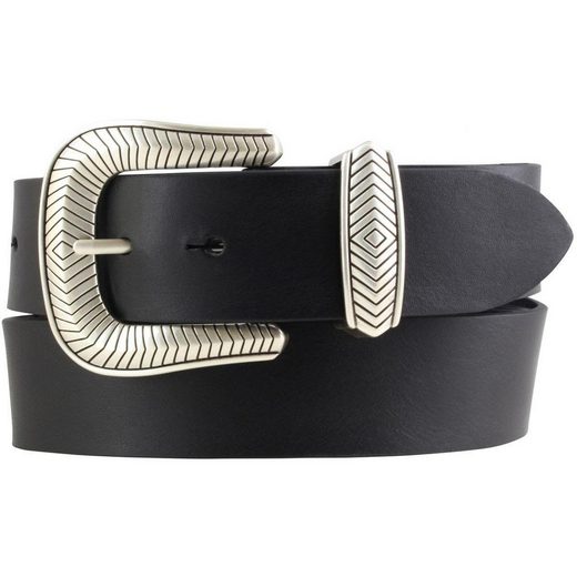 BELTINGER Ledergürtel Designer-Gürtel aus Vollrindleder mit Metall-Schlaufe 4 cm - Jeans-Gür 1-St mehr Exklusivangebot