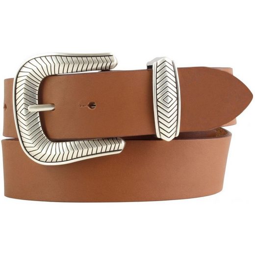 BELTINGER Ledergürtel Designer-Gürtel aus Vollrindleder mit Metall-Schlaufe 4 cm - Jeans-Gür 1-St mehr Exklusivangebot