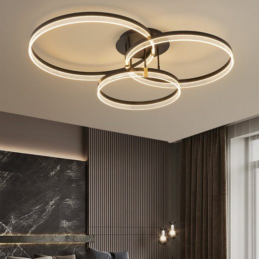 VICBUY Deckenleuchte LED Deckenleuchten, Stufenlos Dimmbare Deckenlampe, φ30+40cm mehr Räumungsverkauf