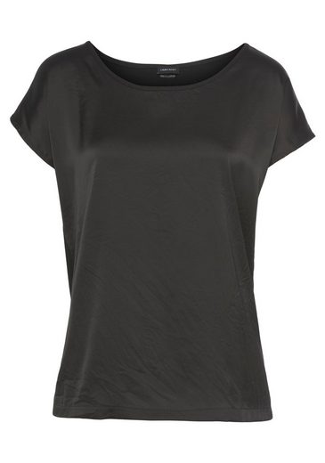LAURA SCOTT Shirtbluse aus Satin und Jersey mehr Sonderangebot der Fabrik