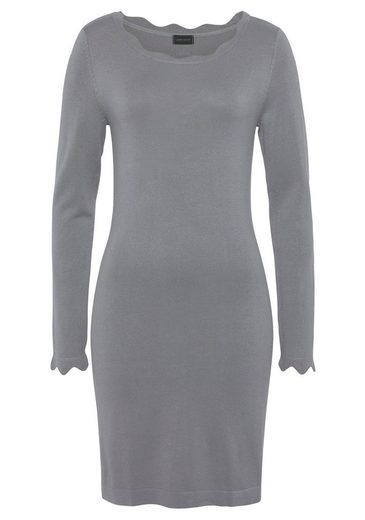 LAURA SCOTT Strickkleid mit femininer Wellenkante - NEUE FARBEN mehr Begrenzt auf 3 Tage