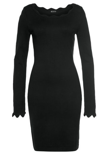 LAURA SCOTT Strickkleid mit femininer Wellenkante - NEUE FARBEN mehr Begrenzt auf 3 Tage