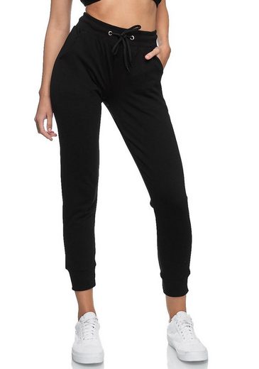 JEEL Sweathose Jogginghose Damen (1-tlg) Baumwolle, Lycra, Slim Fit mehr Günstiger Verkauf