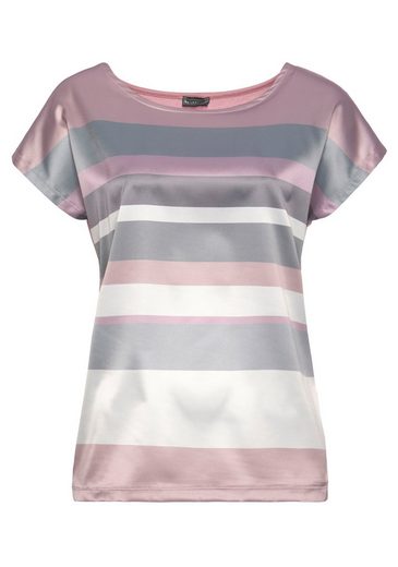 LAURA SCOTT Shirtbluse in modischem Streifen-Design mehr Rabatt