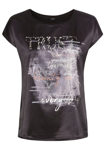 LAURA SCOTT Shirtbluse aus Satin mit dezentem Aufdruck mehr Black Friday