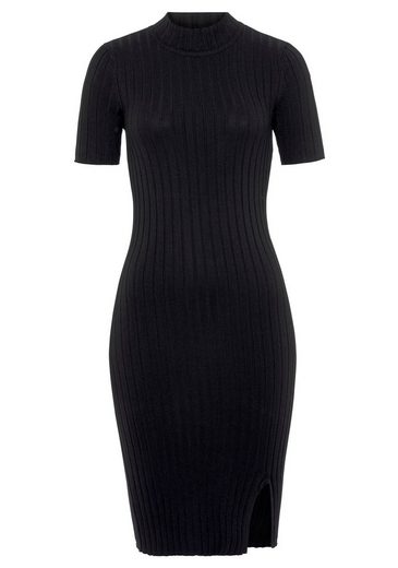 AJC Strickkleid mit feinem Stehkragen und modischem Schlitz mehr Tiefpreis