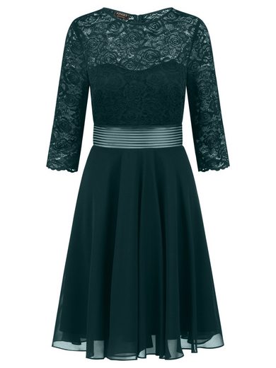 APART Cocktailkleid im Materialmix aus weicher elastischer Spitze und Chiffon mehr im Angebot