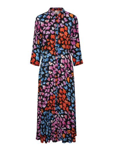 Y.A.S Hemdblusenkleid YASSAVANNA LONG SHIRT DRESS mit 3/4 Ärmel mehr Sonderangebote