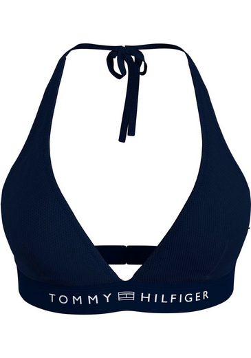 TOMMY HILFIGER SWIMWEAR Triangel-Bikini-Top TRIANGLE FIXED RP mit Logoschriftzug mehr Begrenzte Freigabe