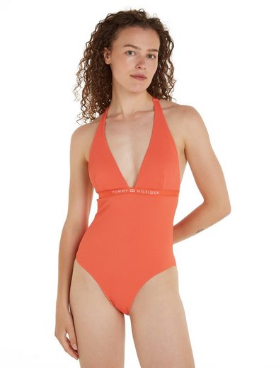 TOMMY HILFIGER SWIMWEAR Badeanzug HALTER ONE PIECE RP (EXT SIZES) in großen Größen mehr Letzte 2 Tage