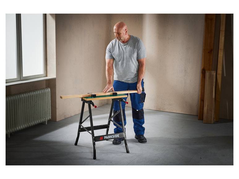 PARKSIDE® Werk- und Spanntisch, 150 kg, zusammenklappbar Rabatte dieses Monats