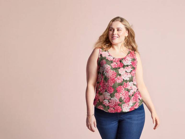 esmara® Damen Top, leger geschnitten, mit Gummizug am Saum Muttertagsangebot