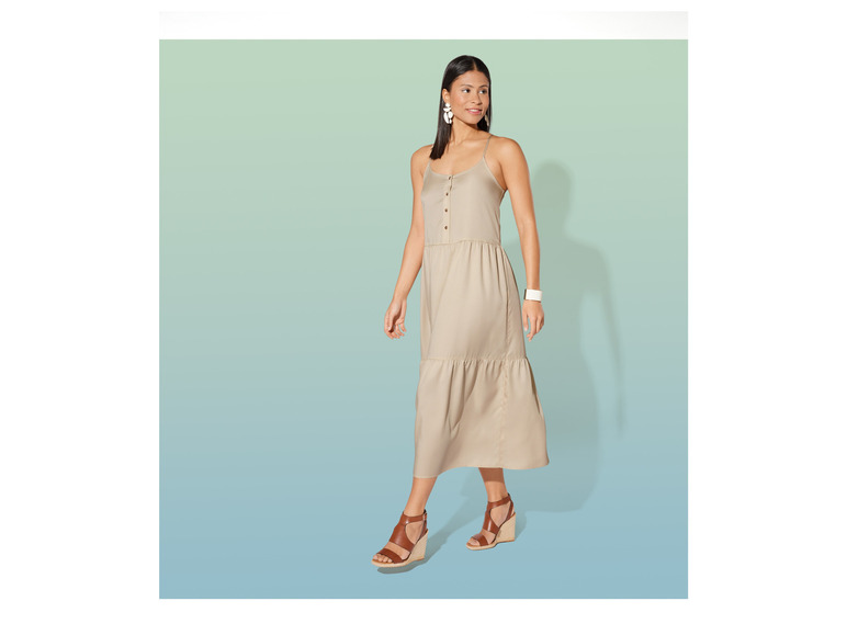 esmara® Damen Midikleid, mit Knopfleiste Heißer Verkauf