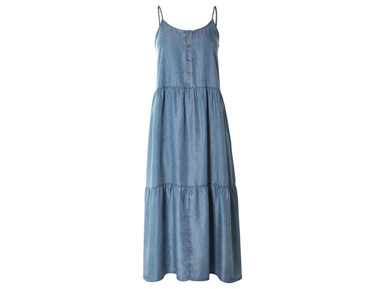 esmara® Damen Midikleid, mit Knopfleiste Heißer Verkauf