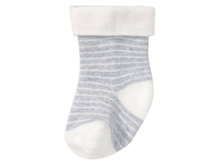 lupilu® Baby Thermo-Socken, 5 Paar, mit hohem Baumwollanteil, weiß/grau Neueste Stile