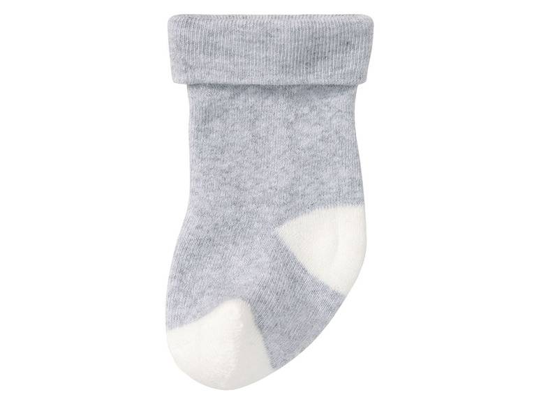 lupilu® Baby Thermo-Socken, 5 Paar, mit hohem Baumwollanteil, weiß/grau Neueste Stile