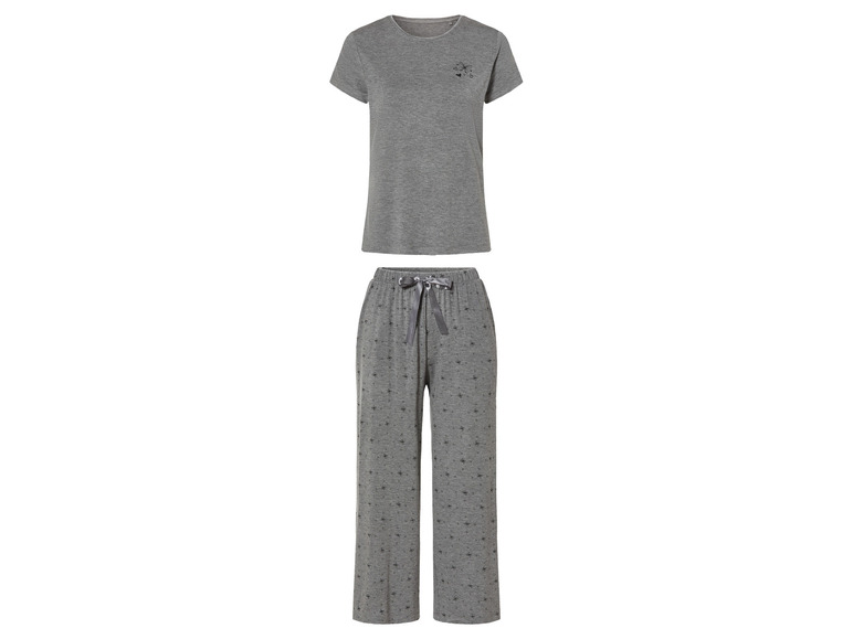 esmara® Damen Pyjama in moderner 7/8-Culotte-Passform Sonderangebot der Fabrik