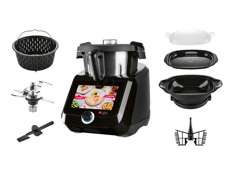 SILVERCREST® KITCHEN TOOLS Monsieur Cuisine Smart SKMS 1200 B1 Black Kostenlose Rückgabe