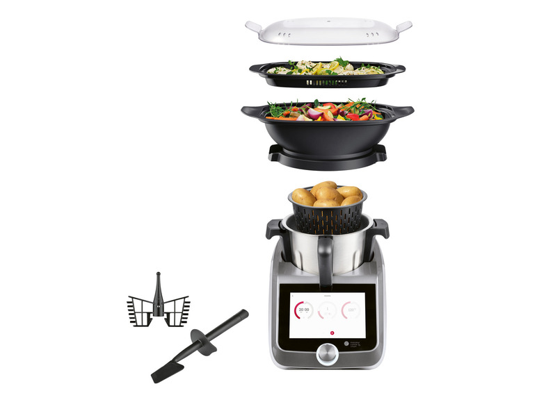 SILVERCREST® KITCHEN TOOLS Monsieur Cuisine Smart SKMS 1200 B1 Titanium Begrenzte Freigabe