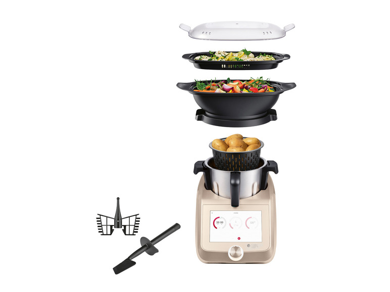 SILVERCREST® KITCHEN TOOLS Monsieur Cuisine Smart SKMS 1200 B1 Champagner Letzte 3 Tage