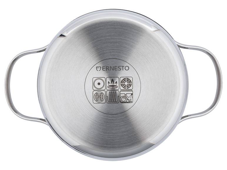 ERNESTO® Edelstahl-Topf, mit Deckel, Ø 16 cm Riesige Rabatte