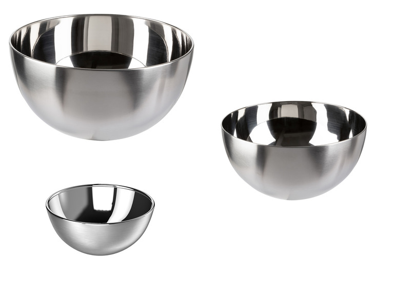 ERNESTO® Edelstahl-Schüssel-Set, 3-teilig Kostenloser Versand international