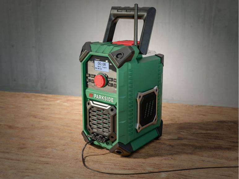 PARKSIDE® Akku-Baustellenradio »PBRA 20-Li B2« 20 V / 12 V oder Netzbetrieb, ohne Akku und Ladegerät Speichern exportieren