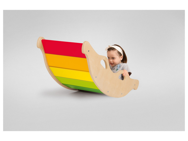 Playtive Holz Balancewippe, in Regenbogenfarben Günstig kaufen