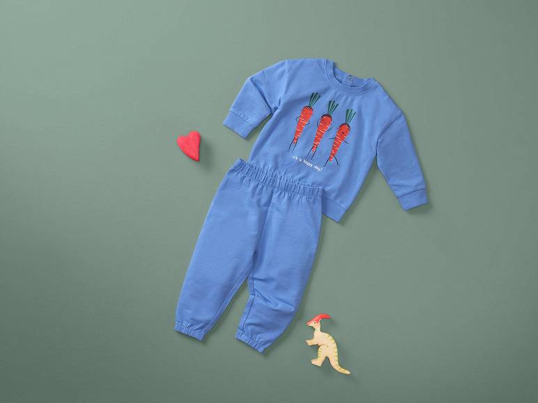 lupilu® Baby Freizeitanzug, 2-teilig, mit Bio-Baumwolle Exklusive Angebote