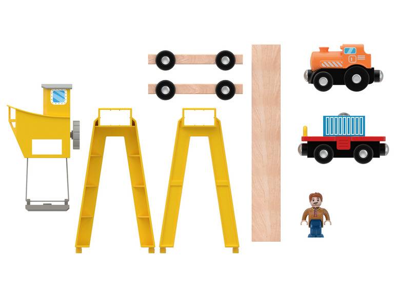 Playtive Eisenbahn Erweiterungs-Set, mit Buchenholz Neuheiten