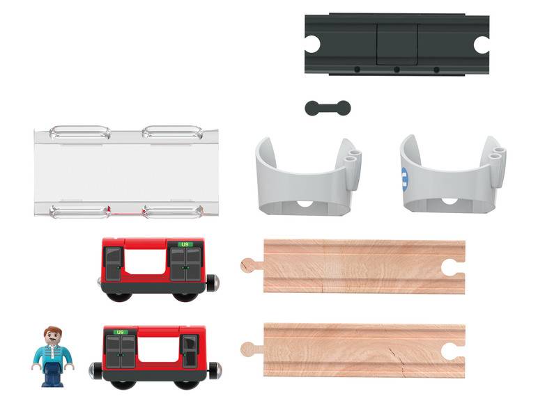 Playtive Eisenbahn Erweiterungs-Set, mit Buchenholz Neuheiten