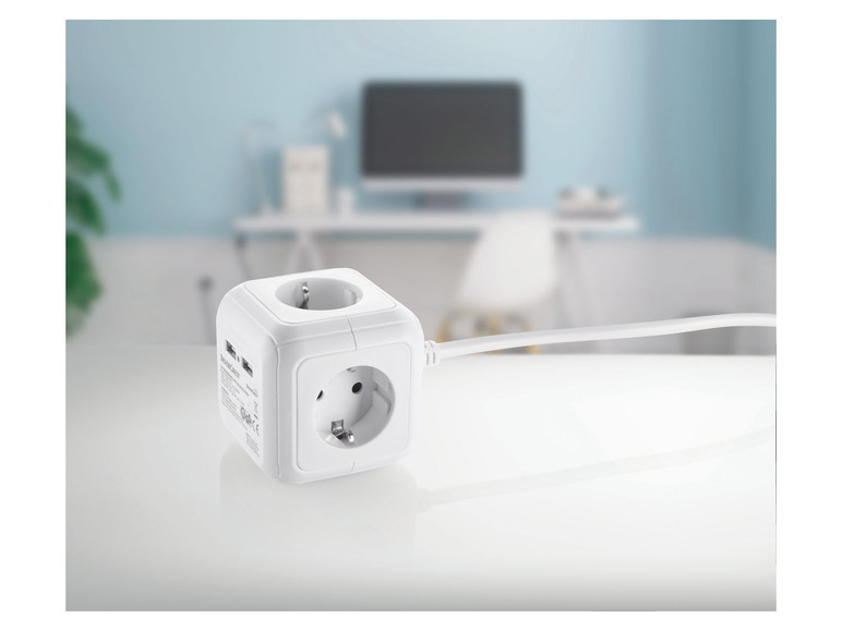 SILVERCREST® Steckdosenwürfel mit USB-Ports Kauf eins, bekomm eins gratis
