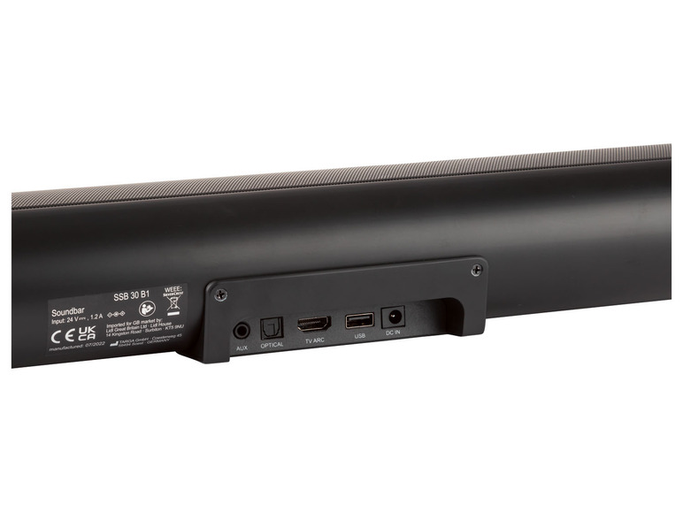 SILVERCREST® Soundbar Stereo 2.0 »SSB 30 B1«, 2x 15 W RMS Wochenangebot