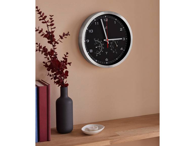 AURIOL® Funkwanduhr, mit Thermometer und Hygrometer Neueste Stile