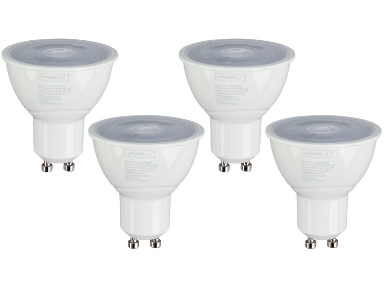 LIVARNO home 4er Set - Leuchtmittel Lichtfarbensteuerung, für Zigbee Smart Home, 5 Watt, GU10 Letzte 2 Tage
