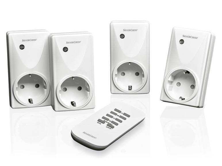 SILVERCREST® Funksteckdosen-Set, mit Fernbedienung, 5-/ 3-teilig Nur für heute