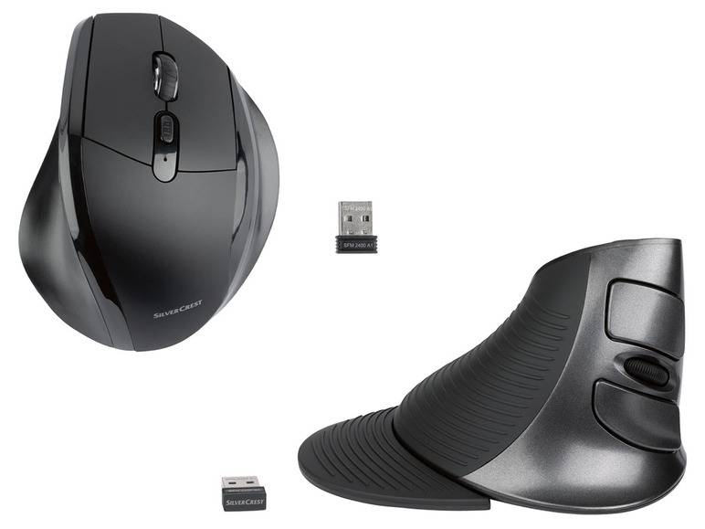 SILVERCREST® Ergonomische Funkmaus, mit USB-Nano-Empfänger Begrenzt auf 3 Tage