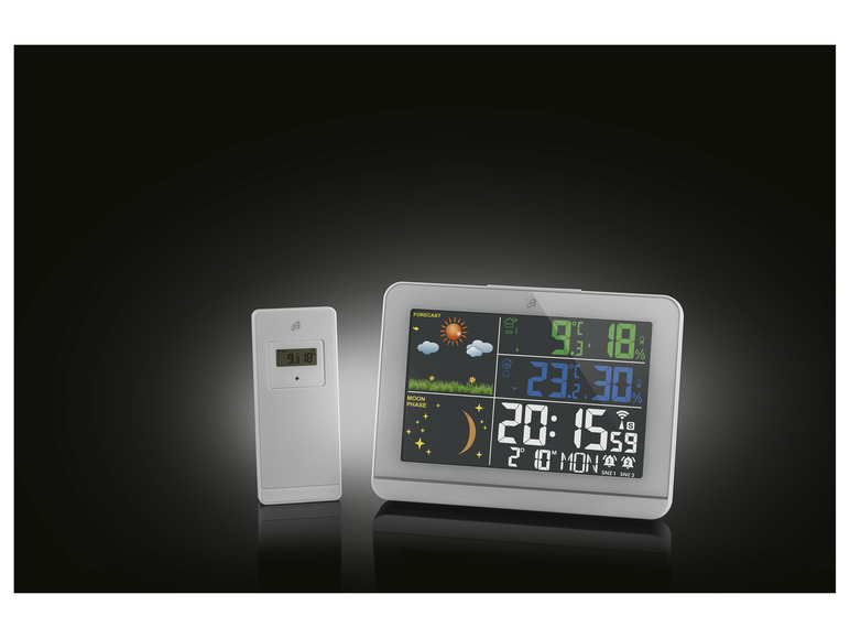 AURIOL® Funkwetterstation, mit Farbdisplay zollfrei