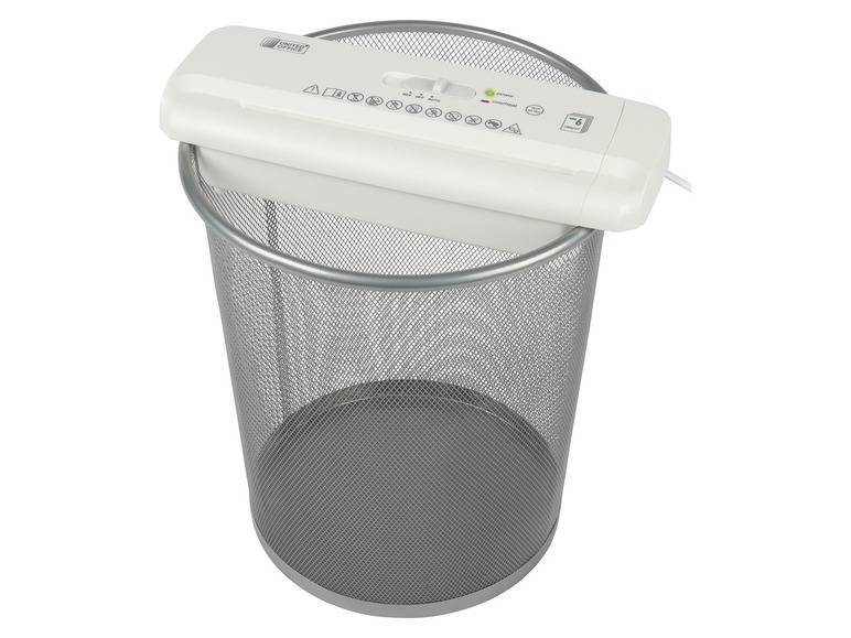 UNITED OFFICE® Aktenvernichter-Papierkorbaufsatz, 6 Blatt A4, mit ausziehbarem Teleskoparm Rabatte dieses Monats