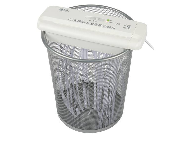 UNITED OFFICE® Aktenvernichter-Papierkorbaufsatz, 6 Blatt A4, mit ausziehbarem Teleskoparm Rabatte dieses Monats