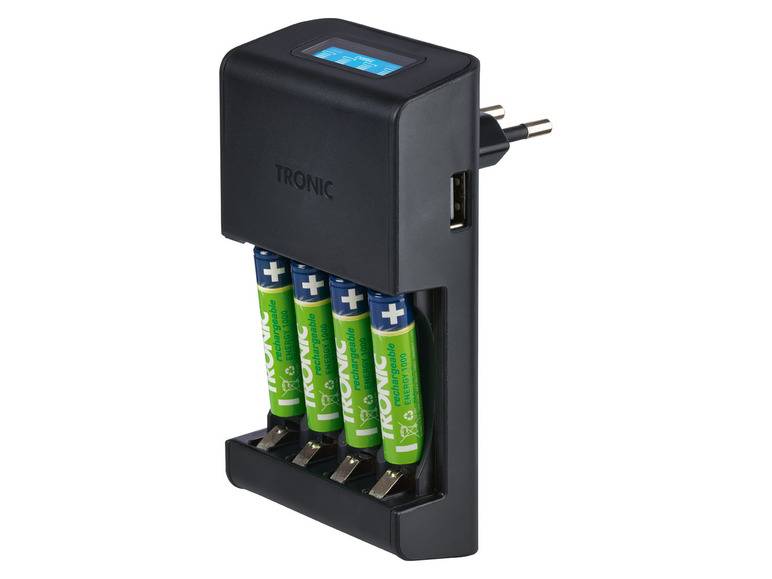 TRONIC® Akku Ladegerät mit LCD Ladeanzeige Online