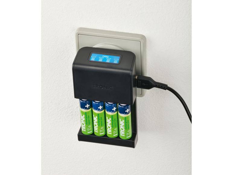 TRONIC® Akku Ladegerät mit LCD Ladeanzeige Online