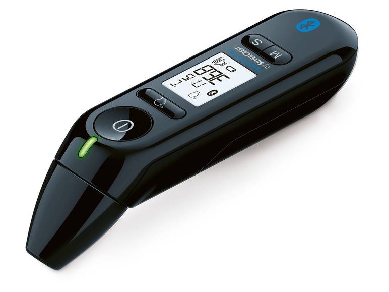 SILVERCREST® PERSONAL CARE Multifunktionsthermometer SFT 81, mit App Räumungsverkauf