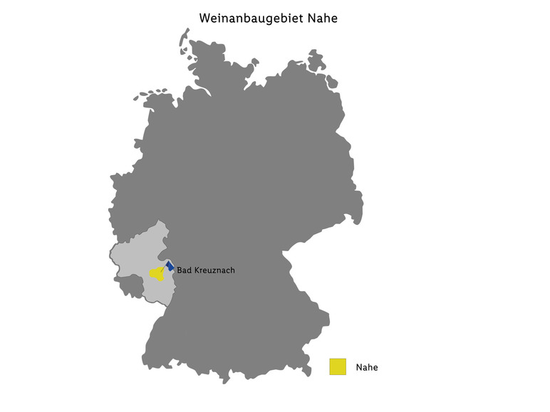 Riesling Scheurebe Nahe QbA halbtrocken, Weißwein 2023 Vierteljährliche Förderung