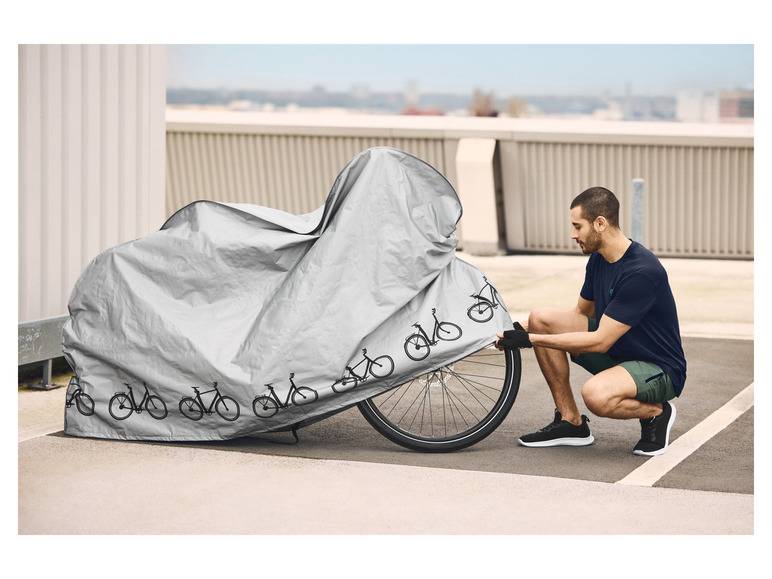 CRIVIT Fahrradabdeckung, wasserresistent, mit Kordelzug und Klickverschluss Rabatt