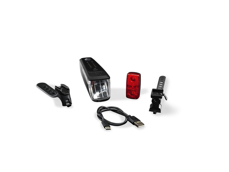 CRIVIT LED-Fahrradleuchten-Set mit Notbremsfunktion Vatertagsangebot