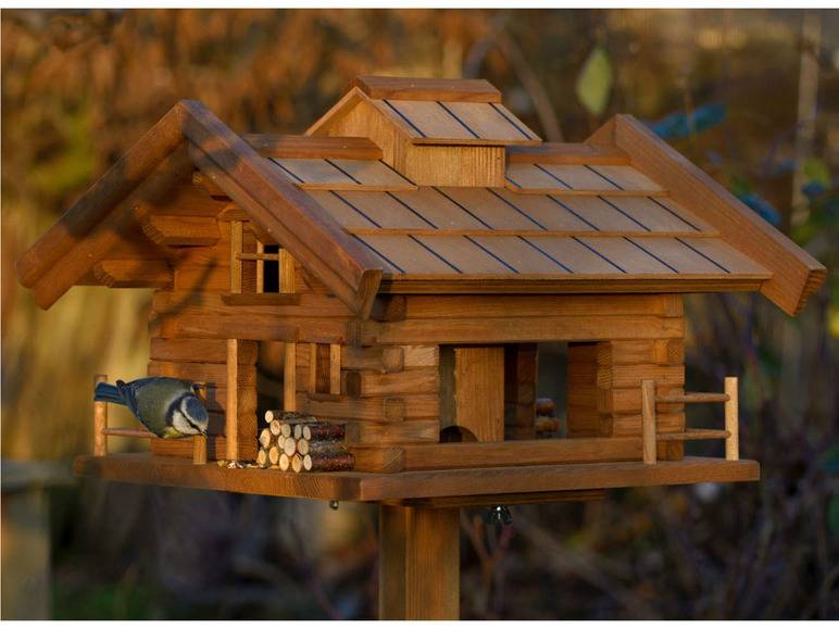 dobar Vogelfutterhaus »Tirol«, inkl. Standfuß, H 117 cm, aus Holz Riesige Ersparnisse